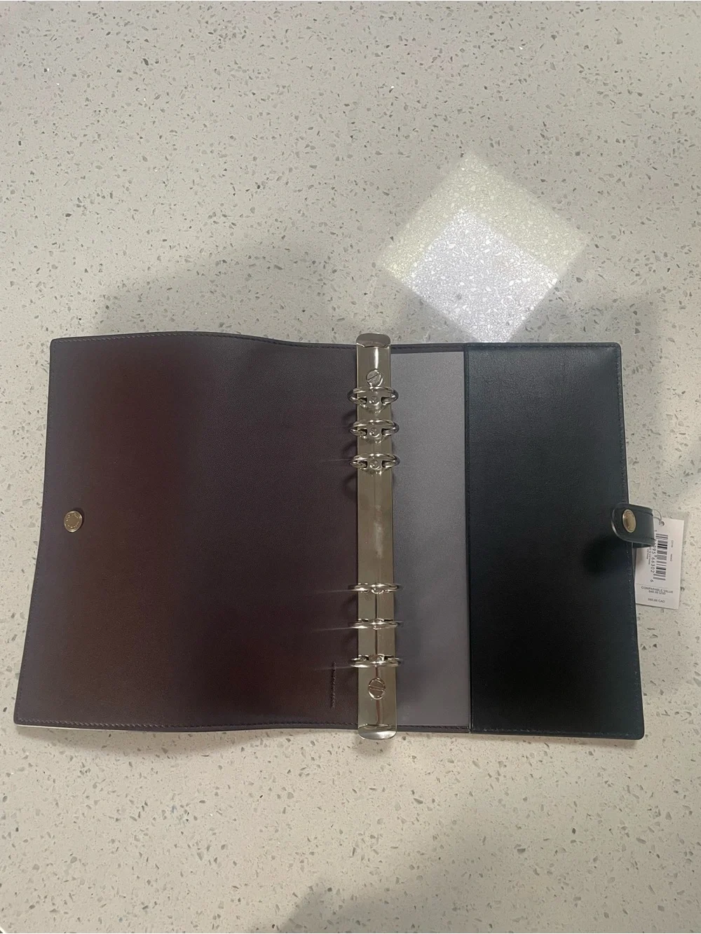 Coach leather planner